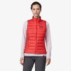 Patagonia Red Quilted Down Vest